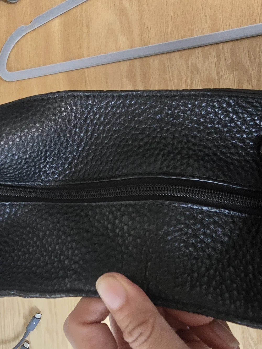 Rebecca Minkoff Black Pebbled Leather convertible hobo bag